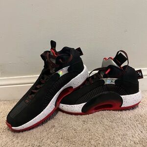 Black and Red Jordans
